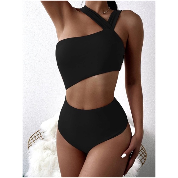 Cut out high waisted strappy monokini One Piece Swim - Picture 2 of 10